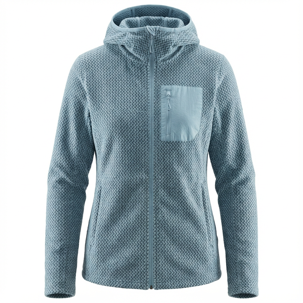 Fleece Feminino Cardigã com Capuz FrontZip EsterSul