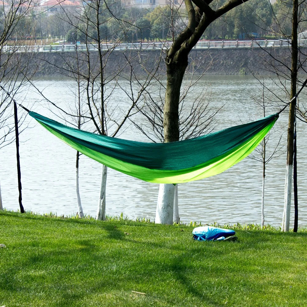 Rede Compacta Camping e Trekking + Mosquetão e Fita