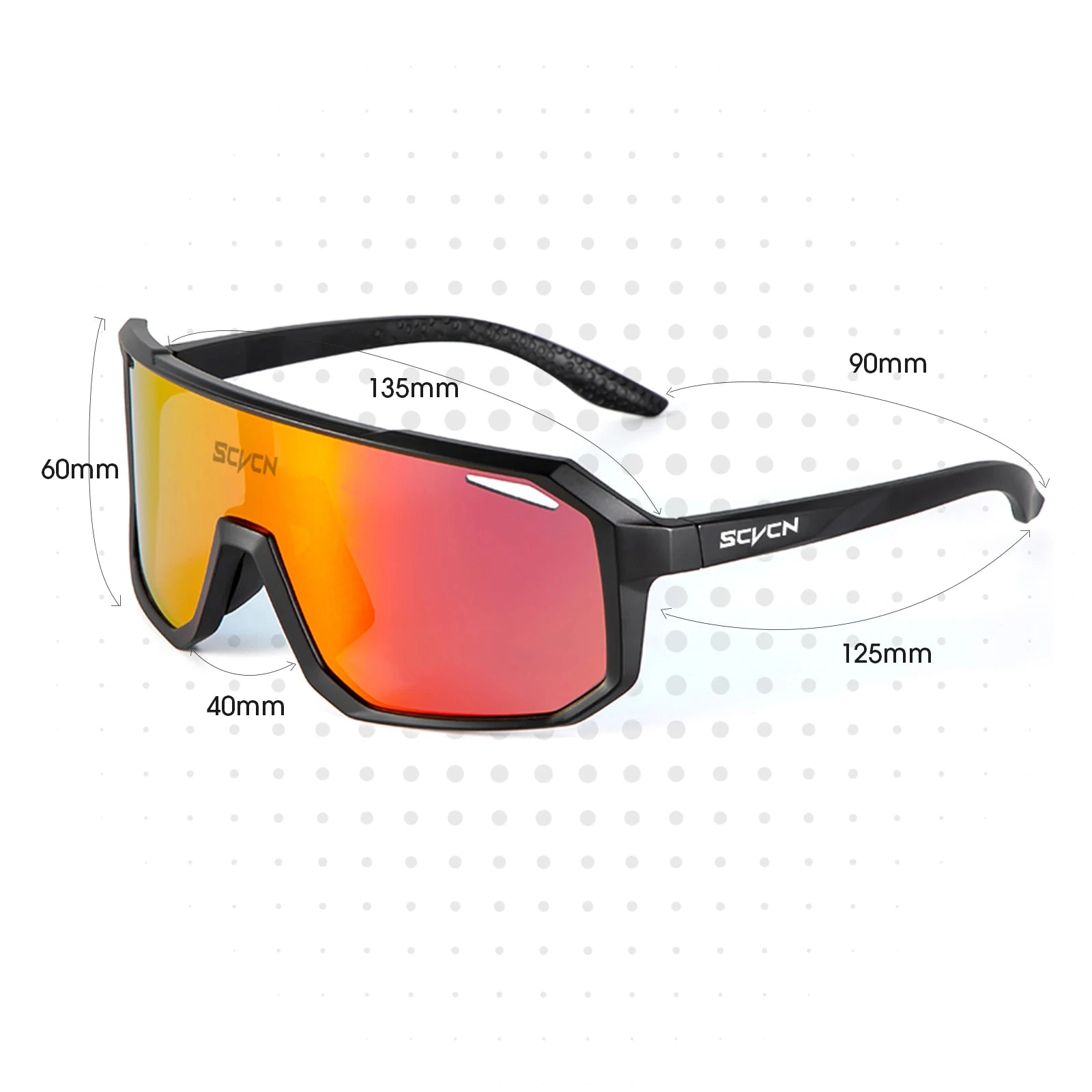 Óculos Esportivos com Proteção UV400 Lentes Multicoloridas Loak