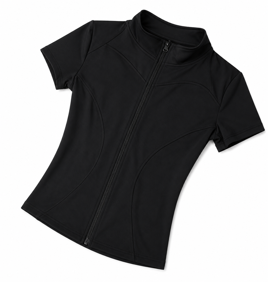 Jaqueta Manga Curta Feminina Slim FullZip Aurora