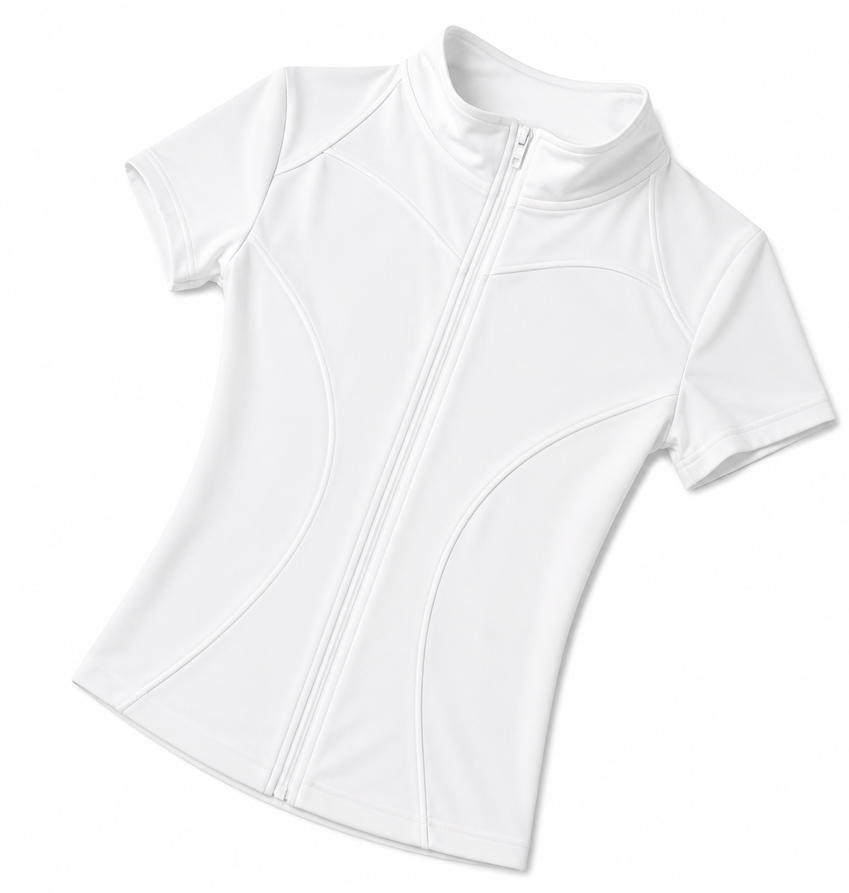 Jaqueta Manga Curta Feminina Slim FullZip Aurora