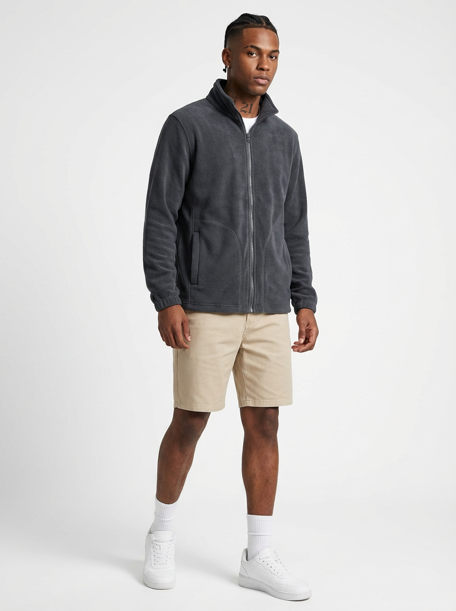 Fleece Unissex Cardigã Flauerlands Full Zip