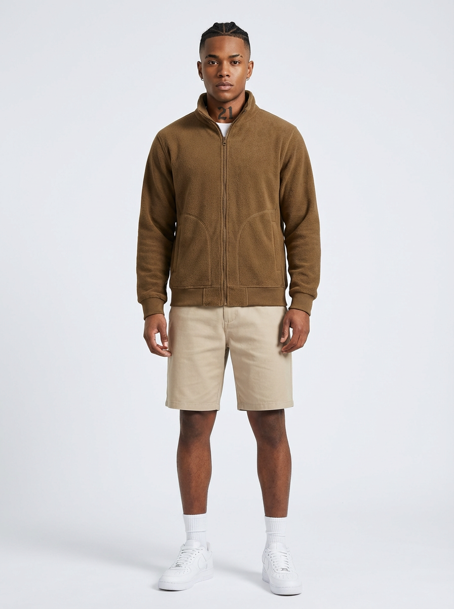 Fleece Unissex Cardigã Flauerlands Full Zip