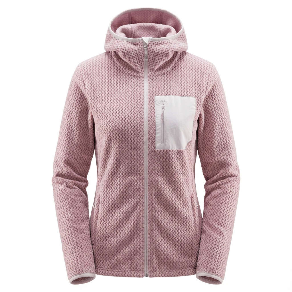Fleece Feminino Cardigã com Capuz FrontZip EsterSul